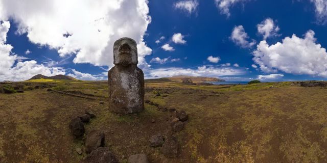 This is the entrance of Ahu Tongariki, which is the largest Ahu on Rapa Nui.