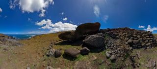 Akahanga Moai Alone Verso