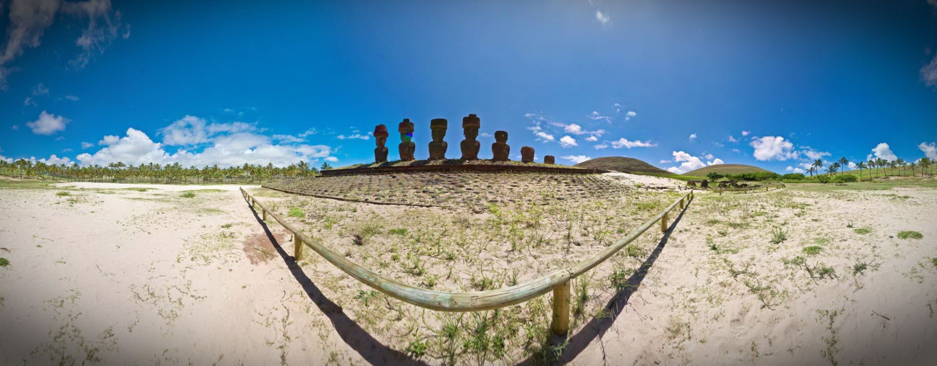 Anakena Moais (Front)