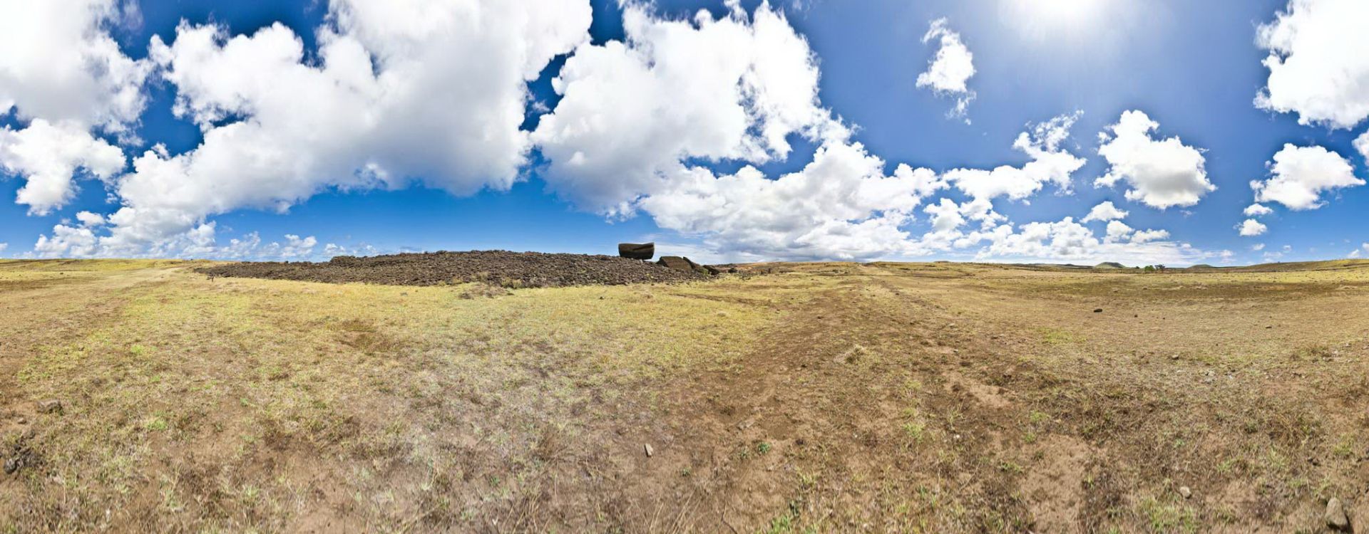 Broken Moai from Ahu Tetenga