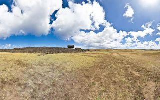 Broken Moai from Ahu Tetenga