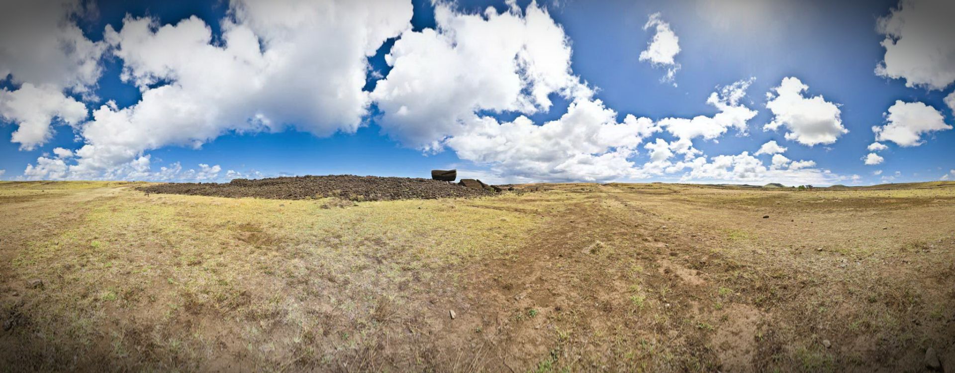 Broken Moai from Ahu Tetenga