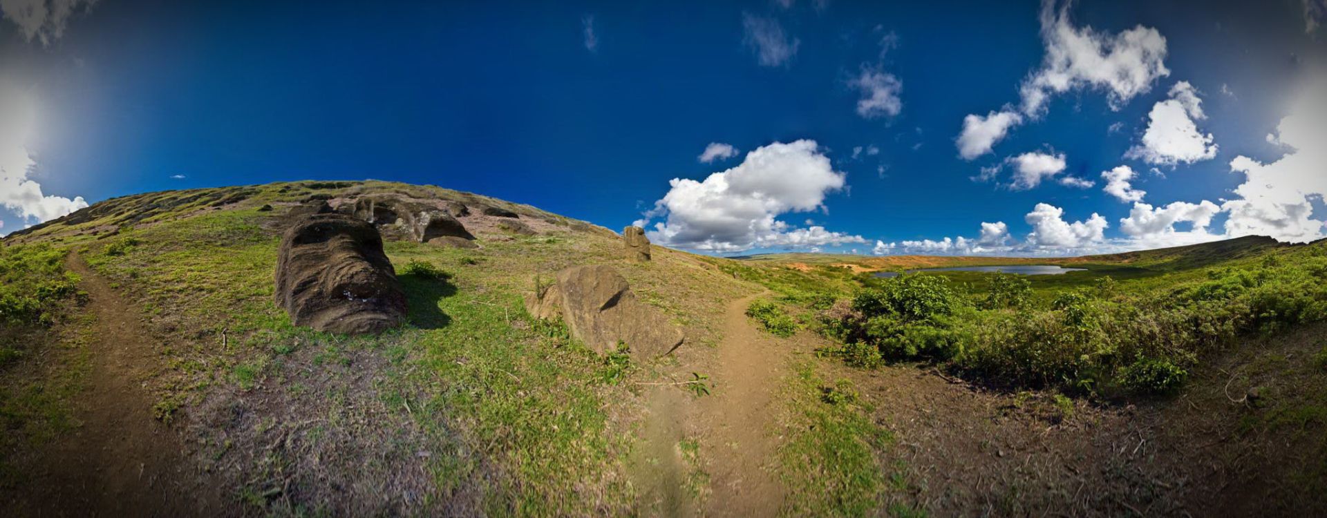 Inside Rano Raraku : The Moai Quarry