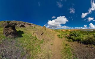Inside Rano Raraku : The Moai Quarry